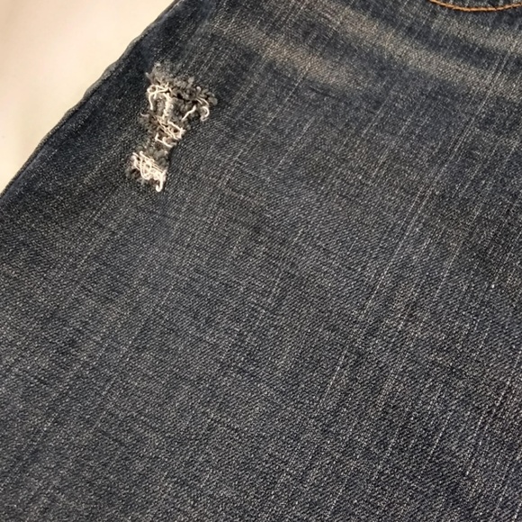 Gap Women's Mini Skirt Stretch Denim Distressed 12 - Picture 4 of 5